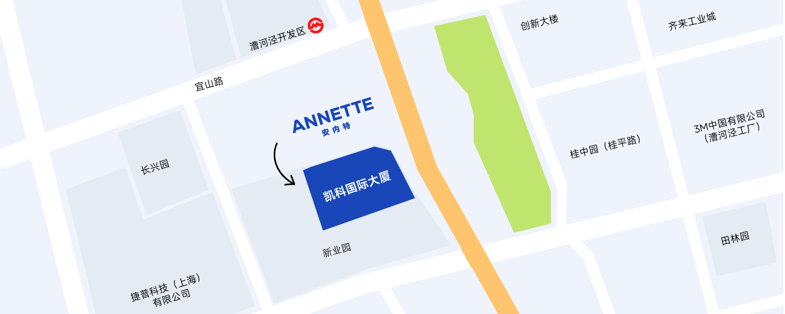 安内特建筑技术(上海)有限公司位置地图